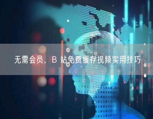 无需会员，B 站免费缓存视频实用技巧