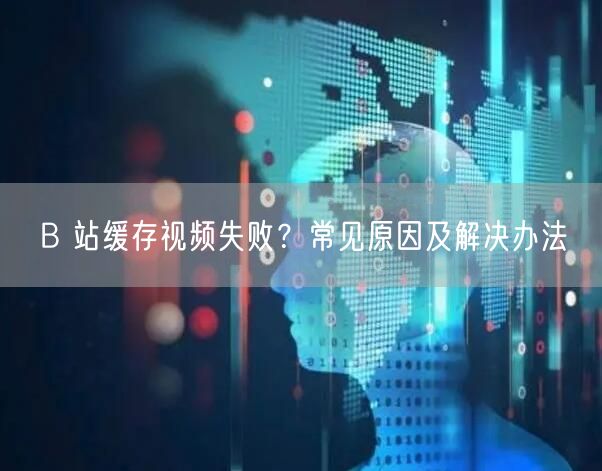 B 站缓存视频失败？常见原因及解决办法