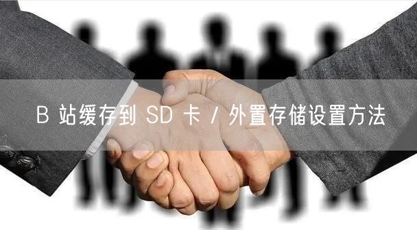 B 站缓存到 SD 卡 / 外置存储设置方法