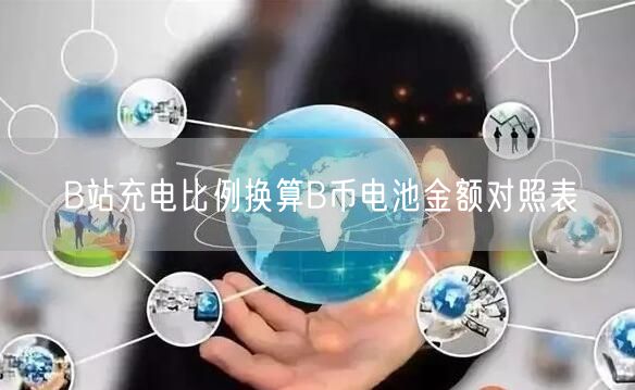 B站充电比例换算B币电池金额对照表
